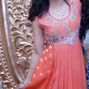 Orange Anarkali